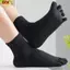 ECK 1 Thể Thao Chạy Mồ Hôi Màu Trơn Riêng Ngón Chân Unisex Ngón Chân Sos Nam Nữ Năm Ngón Tay Sos Cotton Thoáng Khí Sos HOT