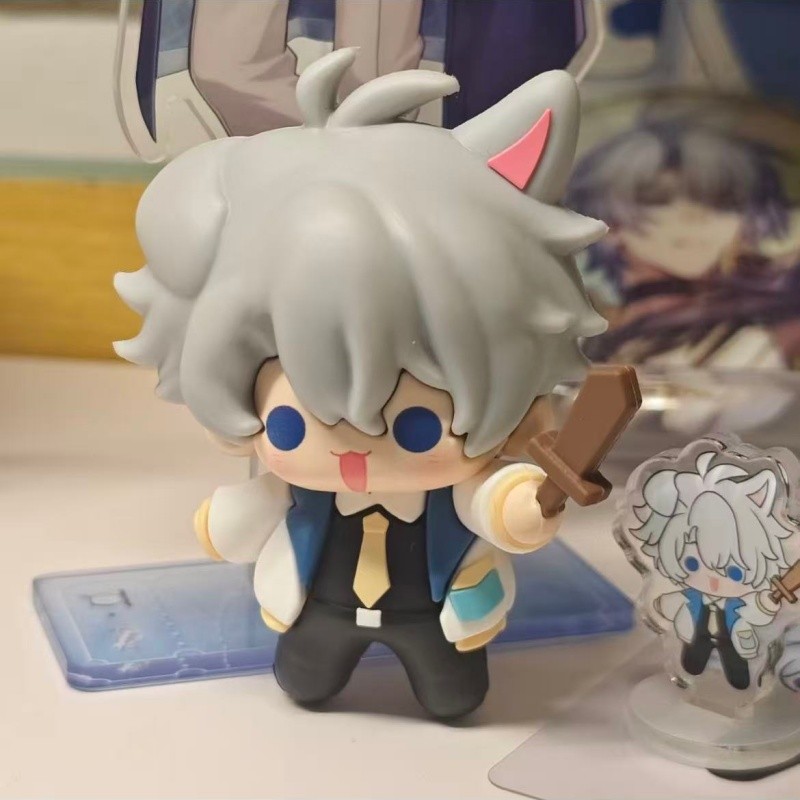 6.5cm Trò Chơi Honkai: Star Rail Khaslana Phainon Anime Hình Đồ Chơi Phiên Bản Q Tai Mèo Phainon Cosplay Đồ Trang Trí Xe Hơi