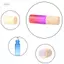 PNPIA- Chai lăn thủy tinh 5ml Chai lăn rỗng màu Gradient cho bộ du lịch