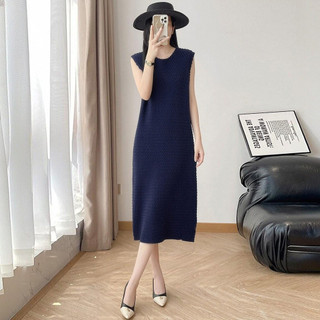 Váy xếp li Miyake Váy xếp li thủ công Thời trang Giảm tuổi Váy xếp li dài cỡ lớn