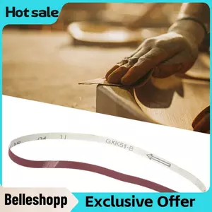 Belleshopp Bộ phận mài đai Der Công cụ mài APER Đánh bóng gỗ Arieurniture Phần cứng Ding Aum Oxide Fine Grit Kit 10PCing Dải mài mòn St 533 X 9mm (240