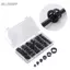 Belleshopp 160 Chiếc Cáp Chụp Ống Lót Grommets Màu Đen Trong Grommet Bảo Vệ Bộ 6 Loại Kích Thước