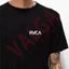 Áo thun có sẵn phong cách rộng thùng thình RVCA Classic Peak Pattern In 100% Cotton Unisex Nam Nữ Áo thun cổ tròn tay ngắn