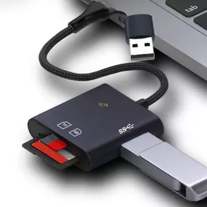Bộ chuyển đổi đầu đọc thẻ btsg cho giao diện đôi USB A và USB C USB3 0