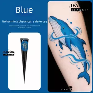 IFASIN Henna Paste Cone, Kem xăm Henna nâu đen tạm thời, Nghệ thuật cơ thể Bán vĩnh viễn Dễ sử dụng Mehndi Body Art Ink Henna Tattoo
