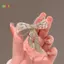 < Honeyba > Thắt Nơ Kim Cương Giả Thổ Cẩm Nữ Đơn Giản Cá Tính Thời Trang Pin Phù Hợp Với Chống Ánh Sáng Xòa Trang Sức Quà Tặng Đẹp