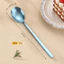 Thìa Cơm Titan Nguyên Chất 00528 / Độ Tinh Khiết Cao Tất Cả Chất Liệu Titan / Tay Cầm Dài Vàng Sáng Tạo / Thủ Công Pha Lê Hàn Quốc / Kháng Khuẩn Chống Sương / Thìa Canh Hộ Gia Đình Thìa Tráng Miệng / Bộ Đồ Ăn Titan Nguyên Chất Cấp Thực Phẩm / Giá Đặc Biệt
