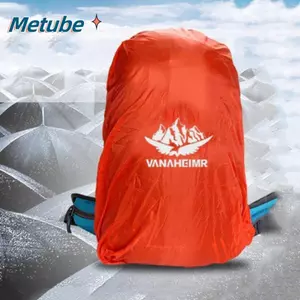 Ba lô đeo vai METUBE, Vỏ che mưa chống nước an toàn Ravel, Vỏ ba lô ngoài trời 3 kích cỡ màu cam