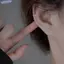 Bluelover 1 Cặp Thời Trang Hợp Thời Trang Mini Zircon Bông Tai Dành Cho Nữ Bé Gái Hình Học Hàng Ngày Bông Tai Nhỏ Xương Tai Móng Tay Trang Sức Phụ Kiện Mới