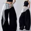 CATMALLER88 Ren Xù Váy, Thêu Hoa Không Đều Ren Mini Váy, Quần Jean Trang Trí Nhìn Xuyên Qua Bông Tai Kẹp Y2K Dạo Phố Váy Ruched