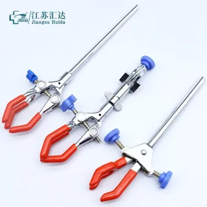 Kẹp Ba Móng Vuốt Đơn Điều Chỉnh Đôi Lớn Kích Thước Nhỏ Ngưng Tụ Ống Kẹp Bình Kẹp Phòng Thí Nghiệm Khung Sắt Phụ Kiện Bàn Đa Năng Cố Định QJG4