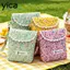 Túi đựng khăn ăn vệ sinh YICA, Túi trang điểm son môi phong cách mục vụ hoa, Túi đựng mỹ phẩm Cotton dung tích lớn di động dành cho nữ bé gái