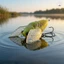 Topwater Ếch Dụ Côn Trùng Cicada Thiết Kế Cho Câu Cá Bass Pike