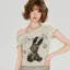 Milyfashion In Hình Giả Hai Mảnh Gạc Áo Thun Ngắn Tay Mùa Hè Phong Cách Mới Cổ Dây Ngắn Áo Cho Bé Y2K SKTU