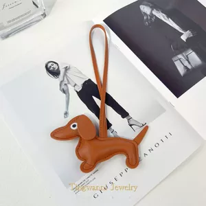 Mới Dachshund Túi Đồ Trang Trí Hoạt Hình Hình Hình Động Vật Phụ Kiện
