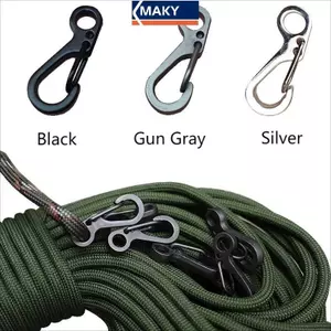 MAKY 10 Cái / lốc Mini Carabiner Móc Khóa Cắm Trại Tiện Ích Sinh Tồn Thiết Bị Móc Chụp Leo Núi SF Mùa Xuân Bapa Gear VN