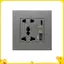 Nguồn điện 2100MA USB Soet Bảng điều khiển quốc tế 13A UK Wall Type C Giao diện