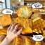 PYCOU Bóp Đồ Chơi Pinch, Bánh Mì Mô Phỏng Phục Hồi Chậm Đồ Chơi Squishy Tăng Chậm, Bánh Mì Nướng Không Chứa BPA Croissant Bóp Mô Hình Kid