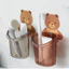 Giá đựng cốc đựng bàn chải đánh răng phòng tắm, giá đựng đồ gia đình đa năng phong cách Hàn Quốc