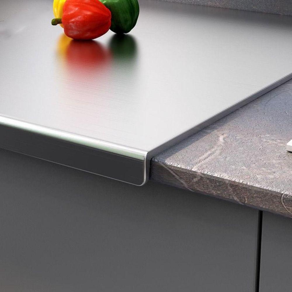 Bảng cắt thép không gỉ ITRUMPET, với bảng cắt hình chữ nhật môi, khối cắt nhà bếp chống trượt bằng thép không gỉ