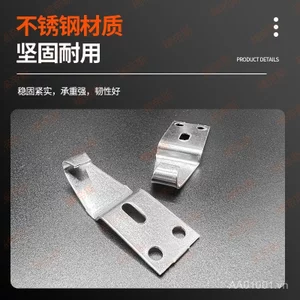 Thép không gỉ Móc Dài Lưỡi Liềm Khóa Hợp Kim Nhôm Phụ Kiện Cửa Sổ Trượt Khóa Móc Dài Nhựa Móc Thép JC8B