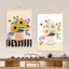 Bắc Âu Vẽ Tay Hoa Tươi Trang Trí Phòng Khách Tranh Phòng Ngủ Vải Đục Lỗ Cuộn Bức Tranh Tường Chặn Tranh 6.24