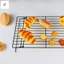 Giá làm mát bánh vuông 3 tầng - Dụng cụ làm bánh đen chống trầy xước để sấy bánh mì