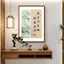 Phong Cách Trung Hoa Mới Rộng Tâm Mang Lại Bức Tranh Canvas Thư Pháp Phước Lành, Nghệ Thuật Treo Tường Thẩm Mỹ Thời Nhà Tống Với Khẩu Hiệu Tự Biển Núi Để Trang Trí Phòng Khách