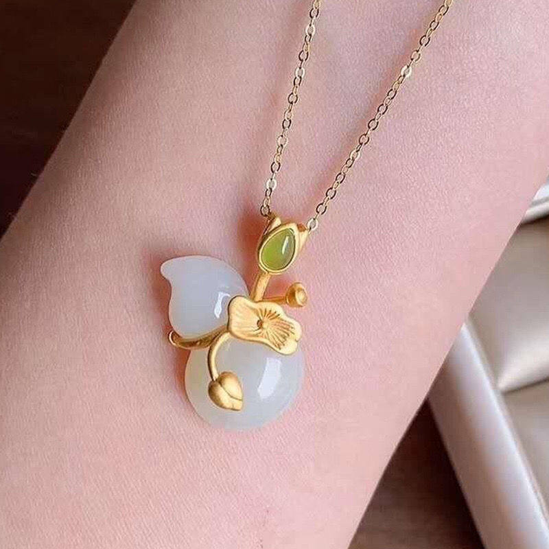 Vòng cổ mặt dây chuyền đá mắt mèo tinh tế dành cho nữ