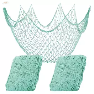 Trang trí lưới cá theo chủ đề biển ZENZON, Dây bông treo tường đầy màu sắc Lưới cá, Trang trí sáng tạo 1x2M Treo ảnh lưới cá Tiệc đi biển