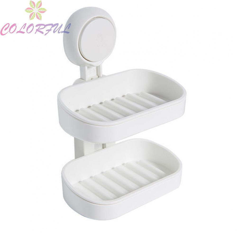 Stable Soap Dish Holder with Self Draining Design for Bathroom Convenience
