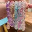 LUImo Nữ Craed Thạch Anh Pha Lê Đính Hạt Thủy Tinh Tròn Hạt Co Giãn Vòng Tay Vòng Tay Nữ Cô Gái Quyến Rũ Quấn Trang Sức SBS