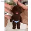 # HB # Funny Naha Plush Doll Key Ring Fluffy Đồ chơi nhồi bông Phụ kiện quyến rũ để trang trí chìa khóa Bapa.