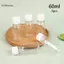 GCDHome 5 Cái 60ML Chai Nhựa Nhỏ Chai Gừng Có Nắp Chai Nước Mini Có Thể Tái Sử Dụng Chai Chất Lỏng Chống Rò Rỉ HOT