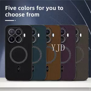 YJD Ốp Lưng Cho Xiaomi 17T Pro Cao Cấp Da Siêu Mỏng Cảm Giác Từ Tính Thu Hút Chống Rơi Vỏ Điện Thoại