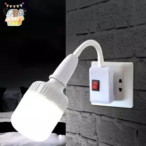 Dailyhome Cắm vào Đèn tường linh hoạt Bộ chuyển đổi Soet E27 Bóng đèn mở rộng Giá đỡ ELWW