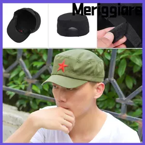Mũ MERIGGIARE Thời trang Ngôi sao đỏ có thể điều chỉnh cổ điển