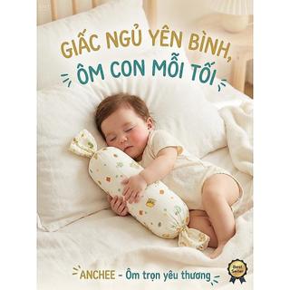 Gối ôm kẹo cho trẻ từ sơ sinh, Anchee chất xô muslin