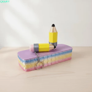 QEARY 3D In Bút Chì Móc Chìa Khóa, Mô Phỏng Sáng Tạo Nút Ngón Tay Mặt Dây Chuyền, Ngộ nghĩnh Fidget Pop Có Thể Bấm Làm Mát Bút Chì Móc Khóa Đồ Chơi Túi Mặt Dây Chuyền