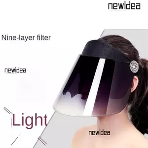 Mũ mùa hè NEWIDEA, Tấm che nắng toàn mặt chống trầy xước, Mũ Unisex chất lượng cao Tấm che mặt có thể điều chỉnh Tấm che rỗng Mũ ngoài trời