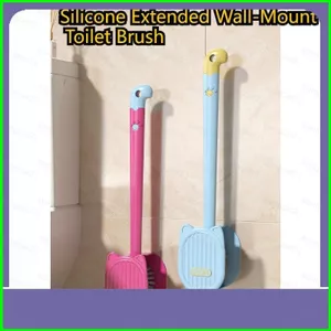 Bàn chải phòng tắm YB2 Bàn chải nhà vệ sinh gắn tường mở rộng bằng silicon Loại bỏ vết bẩn mạnh mẽ Không có rãnh góc chết