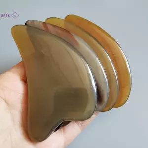 Ox Horn Gua Sha Board Gouache Scraper Máy mát xa mặt Nâng cơ mặt Cạo