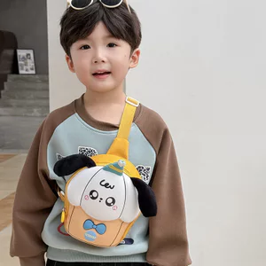 Túi đeo chéo bé trai họa tiết hoạt hình, túi ngực đựng đồ ăn nhẹ cho bé gái, kiểu dáng dễ thương
