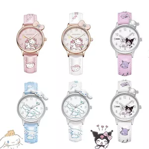 Hoạt Hình Trẻ Em Đồng Hồ Quế Chó Kuromi Phong Cách Sáng Tạo Đồng Hồ Thạch Anh Đồng Hồ Học Sinh Đồng Hồ Cô Gái kuy