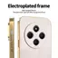 Ốp YJD Cho Redmi 17C Gold Silk Skin Khung Mạ Điện Chống Rơi Vỏ Điện Thoại