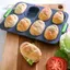 Khuôn Bánh CATMALLER88, Chảo Bánh Mì Silicon Cấp Thực Phẩm Ellipse, Dụng Cụ Nướng Muffin Chống Dính 8 Cup Dụng Cụ Nướng Bánh Máy Nướng