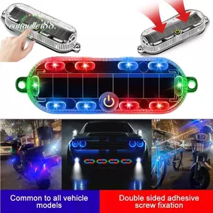 Đèn cảnh báo LED CATMALLER88, Đèn cảnh báo nhấp nháy chạy bằng không thấm nước, Đèn an toàn xe đạp cảm biến thông minh bền bỉ