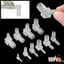NOTE1 10 Phụ kiện bể cá, Đầu nối khuỷu tay bằng nhựa PP 4-20mm, Máy sục khí ống tháp 90 độ trong suốt