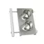 Thức ăn cho chim chống rỉ sét hàng đầu với nền tảng cá rô 2 cốc để gắn lồng Vẹt Hamster Thức ăn cho thú cưng Tưới nước Supp