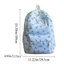 Túi đi học FAVORITEGOODS, Túi đi học sinh dung tích lớn in nơ, Túi du lịch Nylon